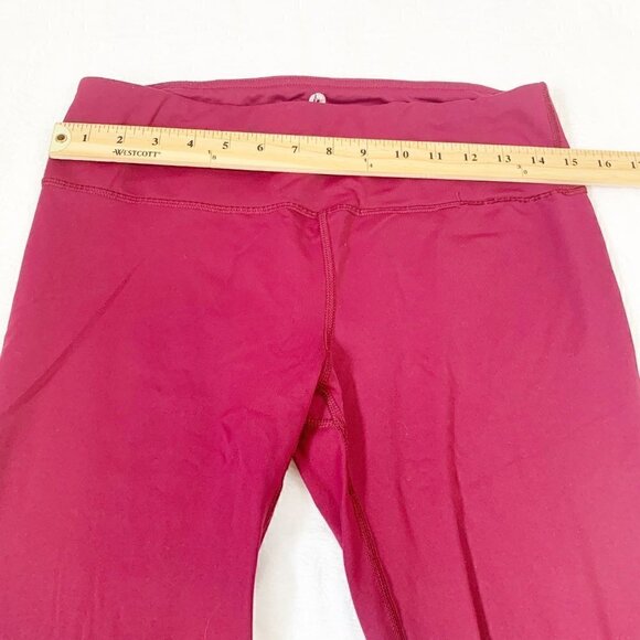 90 Degree by Reflex maroon ankle workout yoga‎ pilates crossfit leggings - Picture 2 of 6